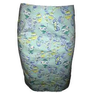 Kawaii Japanese Lanterns Skirt Aqua Kiwi Logic 6